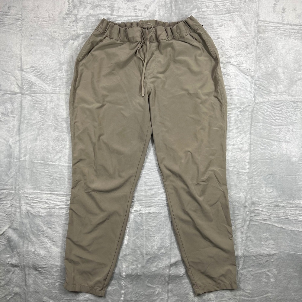 KUHL Womens Pants Khaki Beige Cargo Drawstring Waist Outdoor Adventure Size XL